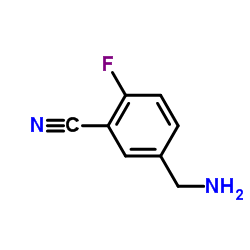5-(Aminomethyl)-2-fluorobenzonitrile Structure