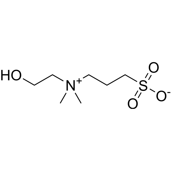 (2-羟乙基)二甲基(3-磺丙基)氢氧化铵内酯 [用于生化研究]结构式