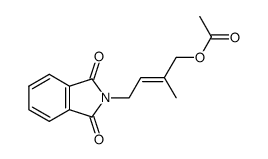 N-(4-acetoxy-3-methyl-E-but-2-enyl)phthalimide结构式