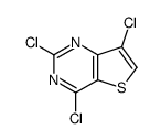 2,4,7-Trichlorothieno[3,2-d]pyrimidine Structure