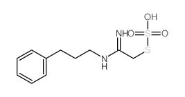 S-(2-Imino-2-((3-phenylpropyl)amino)ethyl) hydrogen thiosulfate结构式