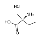 (S)-2-amino-2-methylbutanoic acid hydrochloride Structure