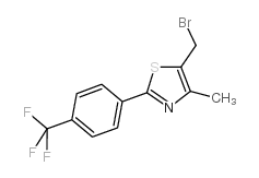 5-(Bromomethyl)-4-methyl-2-(4-(trifluoromethyl)phenyl)thiazole Structure