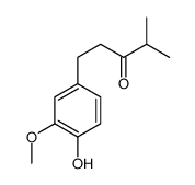 1-(4-hydroxy-3-methoxyphenyl)-4-methylpentan-3-one结构式