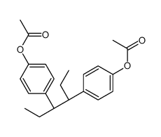 [4-[(3S,4R)-4-(4-acetyloxyphenyl)hexan-3-yl]phenyl] acetate结构式