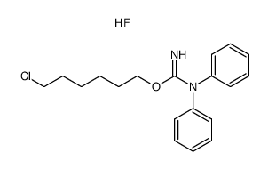 2-(6-chloro-hexyl)-1,1-diphenyl-isourea, hydrofluoride结构式
