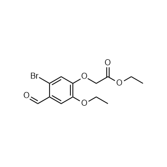Ethyl (5-bromo-2-ethoxy-4-formylphenoxy)acetate Structure