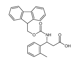 Fmoc-(R)-3-氨基-3-(2-甲基苯基)丙酸结构式