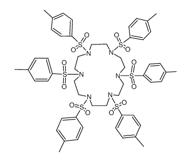 1,4,7,10,13,16-hexakis-(toluene-4-sulfonyl)-1,4,7,10,13,16-hexaaza-cyclooctadecane结构式