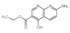 1,8-Naphthyridine-3-carboxylicacid, 7-amino-4-hydroxy-, ethyl ester Structure