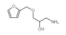 1-氨基-3-(2-呋喃基甲氧基)丙烷-2-醇结构式