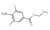 Benzoic acid,4-amino-3,5-diiodo-, ethyl ester Structure