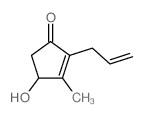 2-Cyclopenten-1-one, 4-hydroxy-3-methyl-2-(2-propenyl)- Structure