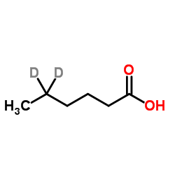 (5,5-2H2)Hexanoic acid Structure