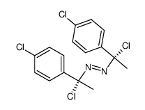 meso-bis-[1-chloro-1-(4-chloro-phenyl)-ethyl]-trans-diazene Structure