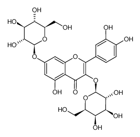 quercetin-3-O-galactoside-7-O-glucoside Structure