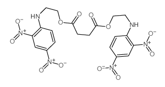 Butanedioicacid, 1,4-bis[2-[(2,4-dinitrophenyl)amino]ethyl] ester结构式