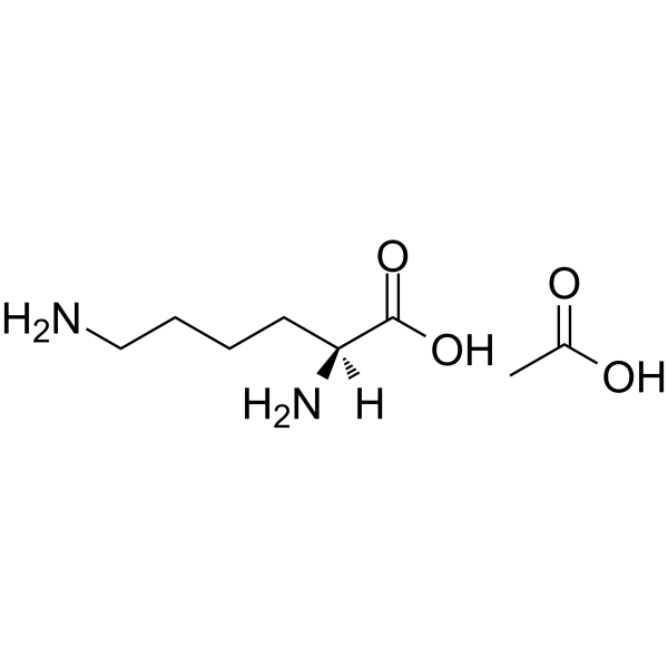 L-Lysine monoacetate Structure