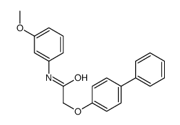 N-(3-methoxyphenyl)-2-(4-phenylphenoxy)acetamide结构式