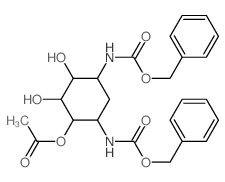 [2,3-dihydroxy-4,6-bis(phenylmethoxycarbonylamino)cyclohexyl] acetate结构式