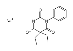 sodium 5,5-diethyl-1-phenylbarbiturate结构式