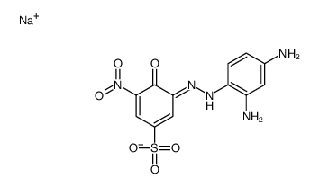 sodium 3-[(2,4-diaminophenyl)azo]-4-hydroxy-5-nitrobenzenesulphonate Structure