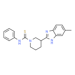 1-Piperidinecarbothioamide,3-(5-methyl-1H-benzimidazol-2-yl)-N-phenyl-(9CI) Structure