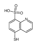 8-Quinolinesulfonic acid,5-mercapto- Structure