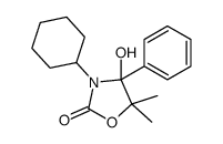 3-cyclohexyl-4-hydroxy-5,5-dimethyl-4-phenyl-1,3-oxazolidin-2-one Structure