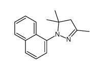 3,5,5-trimethyl-1-naphthalen-1-yl-4H-pyrazole结构式