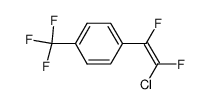 (E)-1-chloro-1,2-difluoro-2-(4-trifluoromethylphenyl)ethene结构式