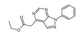 ethyl 2-(1-phenylpyrazolo[3,4-d]pyrimidin-4-yl)acetate Structure
