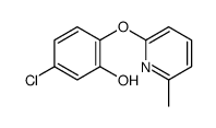 5-chloro-2-(6-methylpyridin-2-yl)oxyphenol结构式