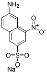 6-Amino-4-nitro-2-naphthalenesulfonic acid sodium salt Structure