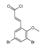 3-(3,5-dibromo-2-methoxyphenyl)prop-2-enoyl chloride Structure