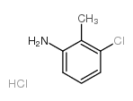 Benzenamine, 3-chloro-2-methyl-, hydrochloride (1:1) Structure