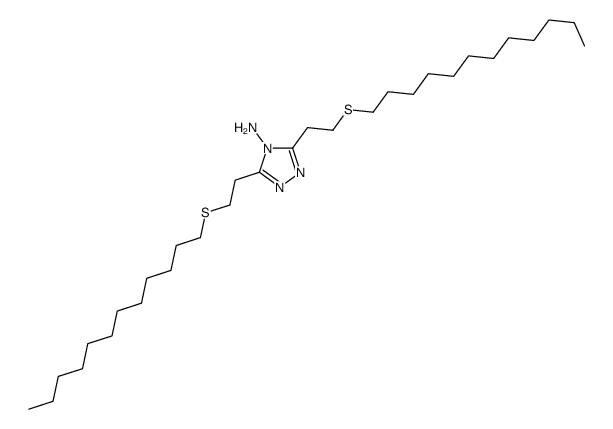 3,5-bis(2-dodecylsulfanylethyl)-1,2,4-triazol-4-amine Structure