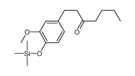 1-(3-methoxy-4-trimethylsilyloxyphenyl)heptan-3-one Structure