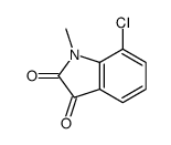 7-氯-1-甲基-1H-吲哚-2,3-二酮结构式