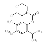 Carbamic acid,bis(2-chloroethyl)-, 6-nitrosothymyl ester (8CI) picture