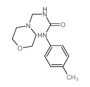 Urea,N-(4-methylphenyl)-N'-(4-morpholinylmethyl)-结构式