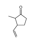 (2Ξ,3SR)-2-Methyl-3-vinylcyclopentan-1-on结构式