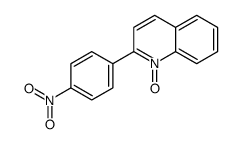 2-(4-nitrophenyl)-1-oxidoquinolin-1-ium结构式