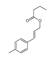 3-(4-methylphenyl)prop-2-enyl butanoate结构式