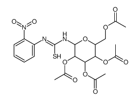 [3,4,5-triacetyloxy-6-[(2-nitrophenyl)carbamothioylamino]oxan-2-yl]methyl acetate Structure