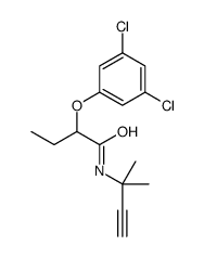 2-(3,5-dichlorophenoxy)-N-(2-methylbut-3-yn-2-yl)butanamide结构式