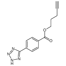 pent-4-ynyl 4-(2H-tetrazol-5-yl)benzoate Structure