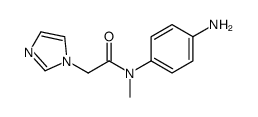 N-(4-aminophenyl)-2-imidazol-1-yl-N-methylacetamide Structure