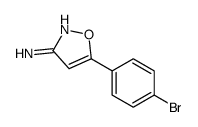 3-氨基-5-(4-溴苯基)异噁唑结构式