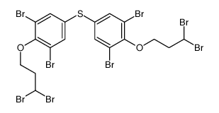 1,3-dibromo-5-[3,5-dibromo-4-(3,3-dibromopropoxy)phenyl]sulfanyl-2-(3,3-dibromopropoxy)benzene Structure